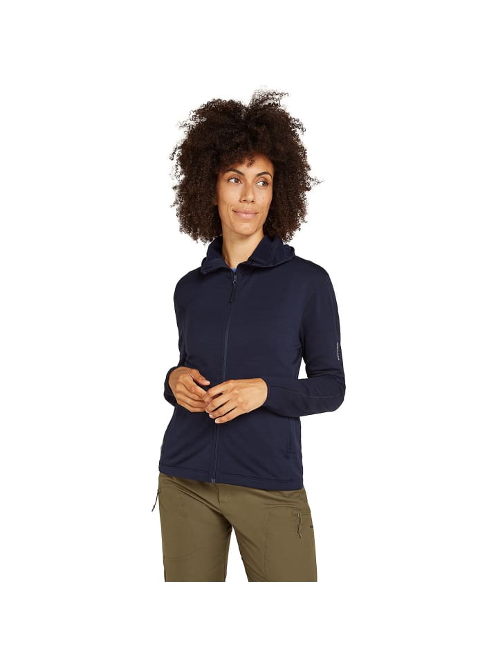icebreaker Kleider Mer 360 Realfleece Elem LS Z Hood in Marine3271 günstig kaufen L