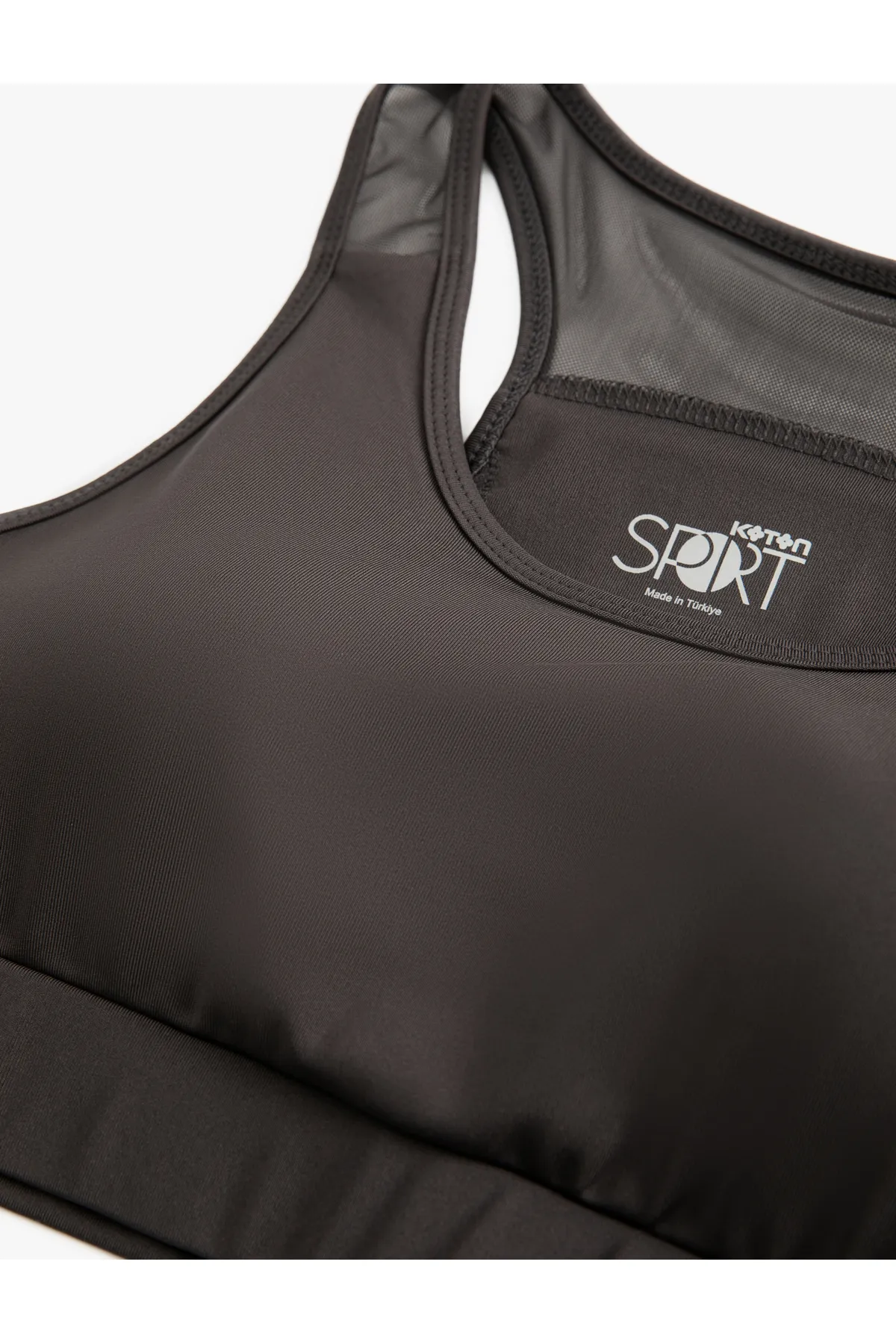 Koton  Sport-BH mit Tülldetail, Neckholder, Slim Fit