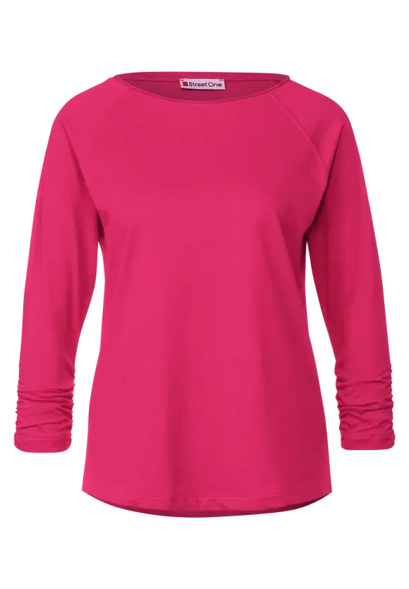 Street One Shirt mit gerafftem Arm