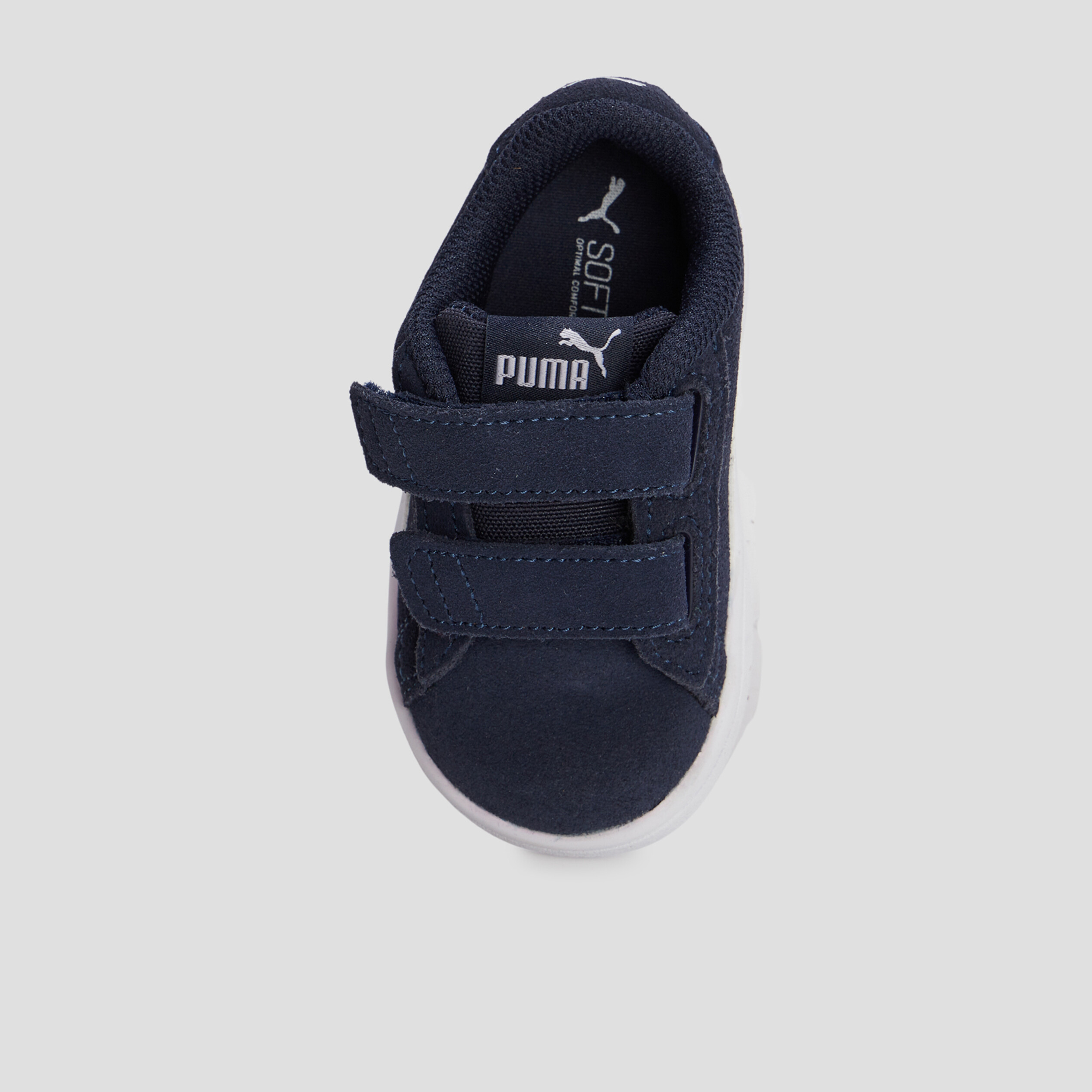Tennis à scratchs Smash V2 Puma bleu marine bébé garçon | La Halle