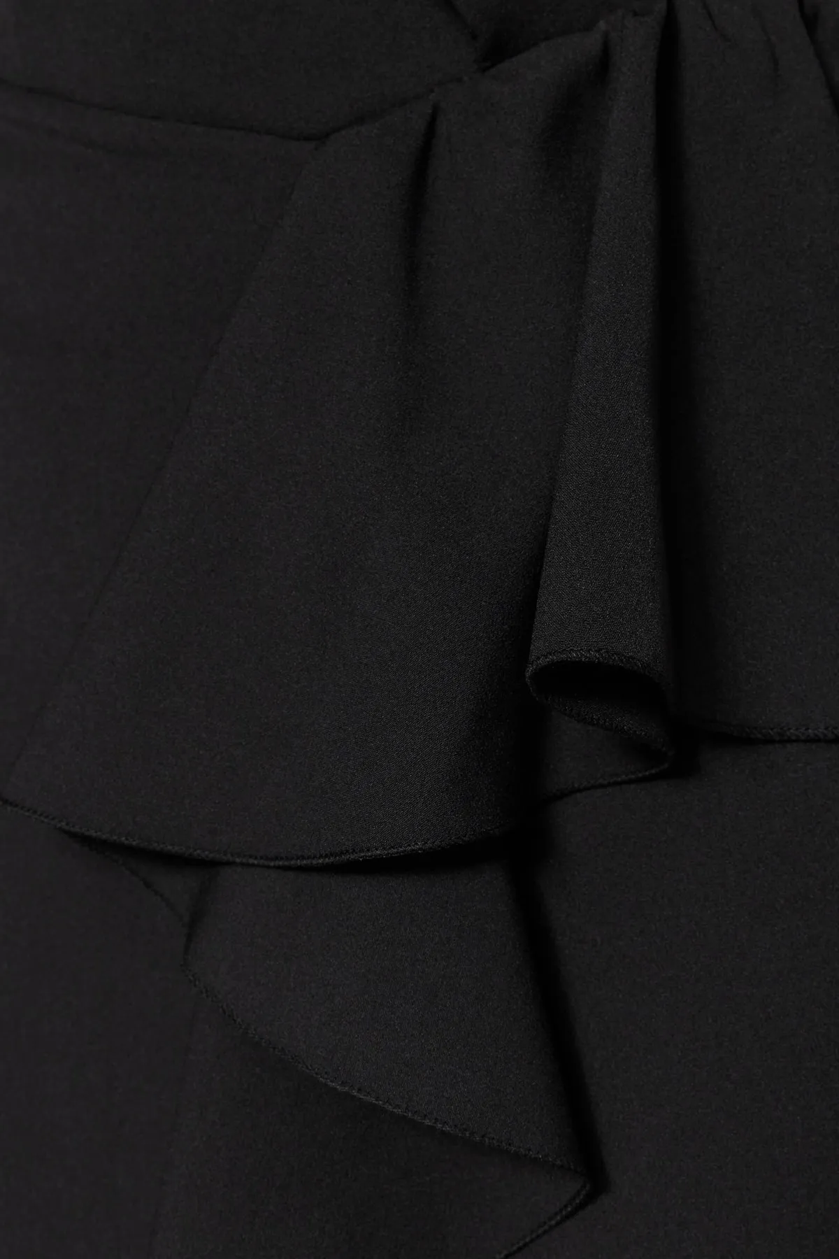 Trendyol Collection  Schwarzes gewebtes langes Abendkleid TPRSS23AE00005
