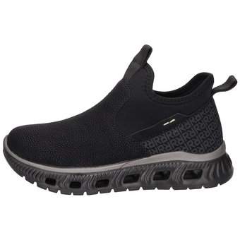 Rieker Slip On Sneaker in schwarz