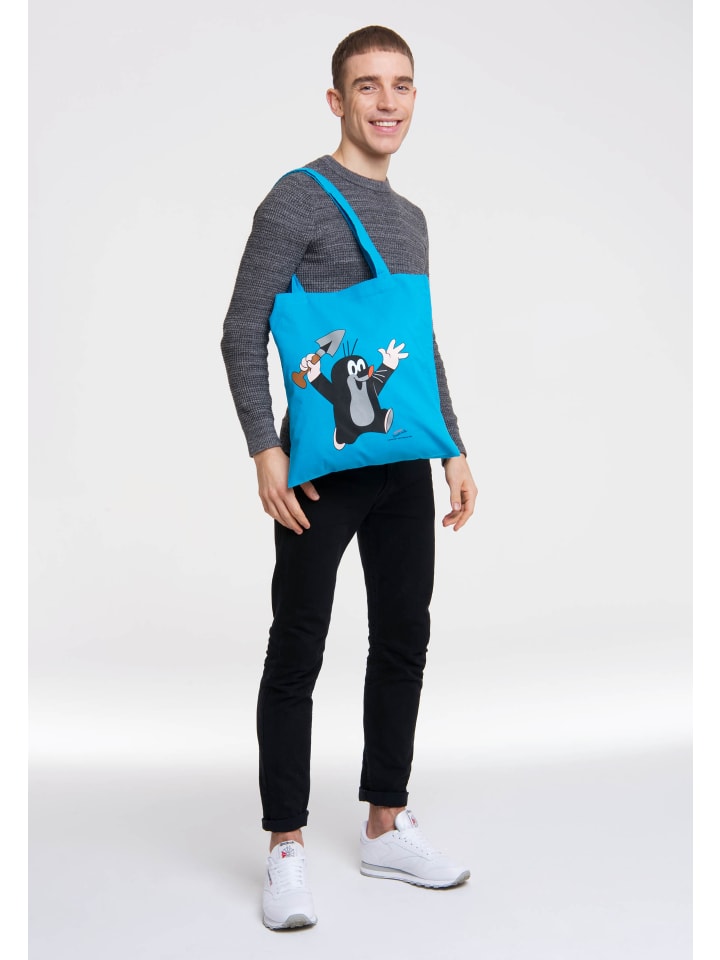 Logoshirt Baumwolltasche Baumwolltasche Der kleine Maulwurf in turqouise günstig kaufen onesize