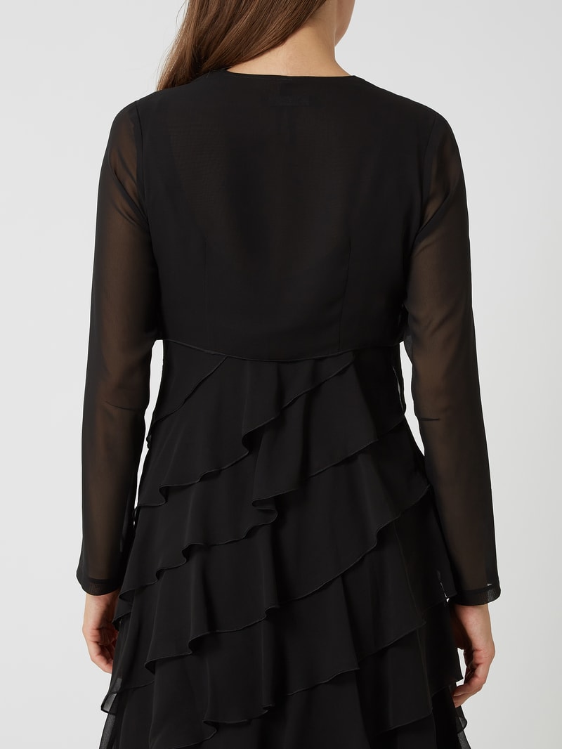 Bolero aus Chiffon in schwarz