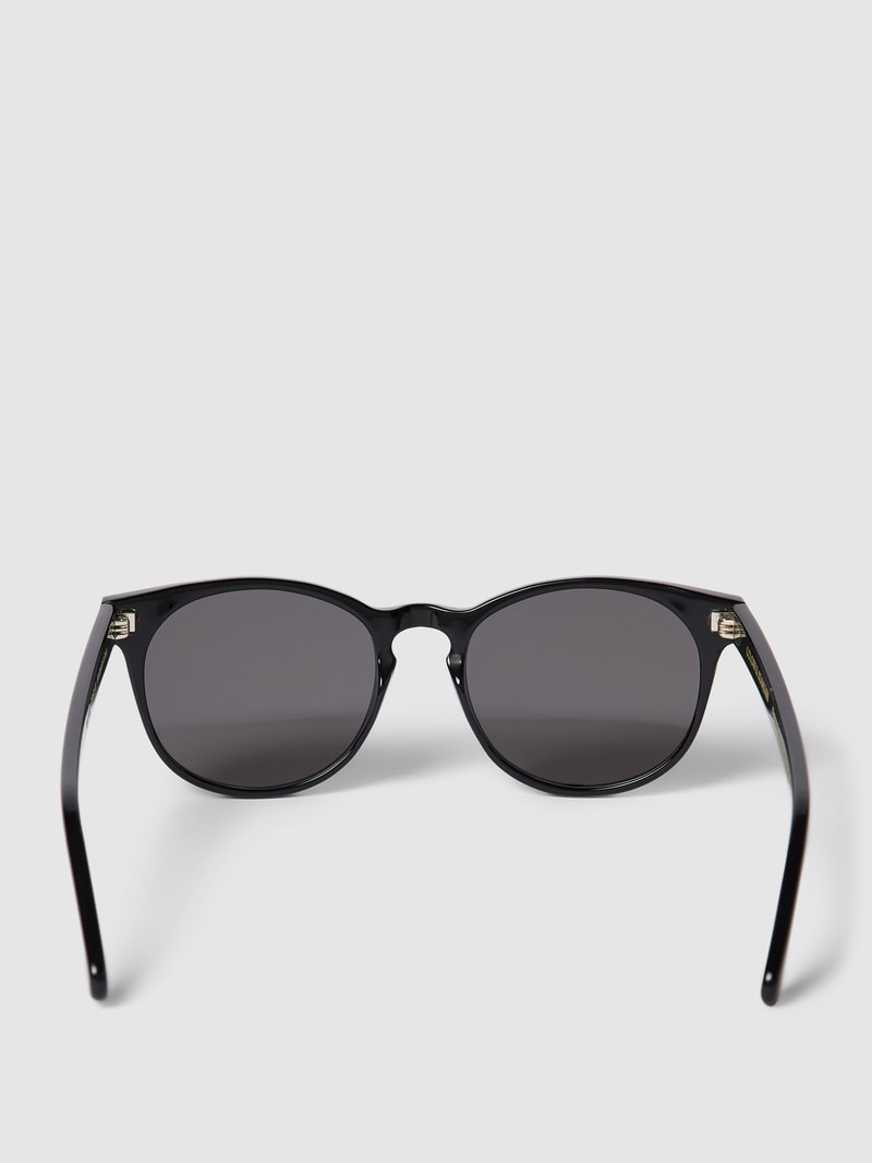 Sonnenbrille mit runden Gläsern in schwarz