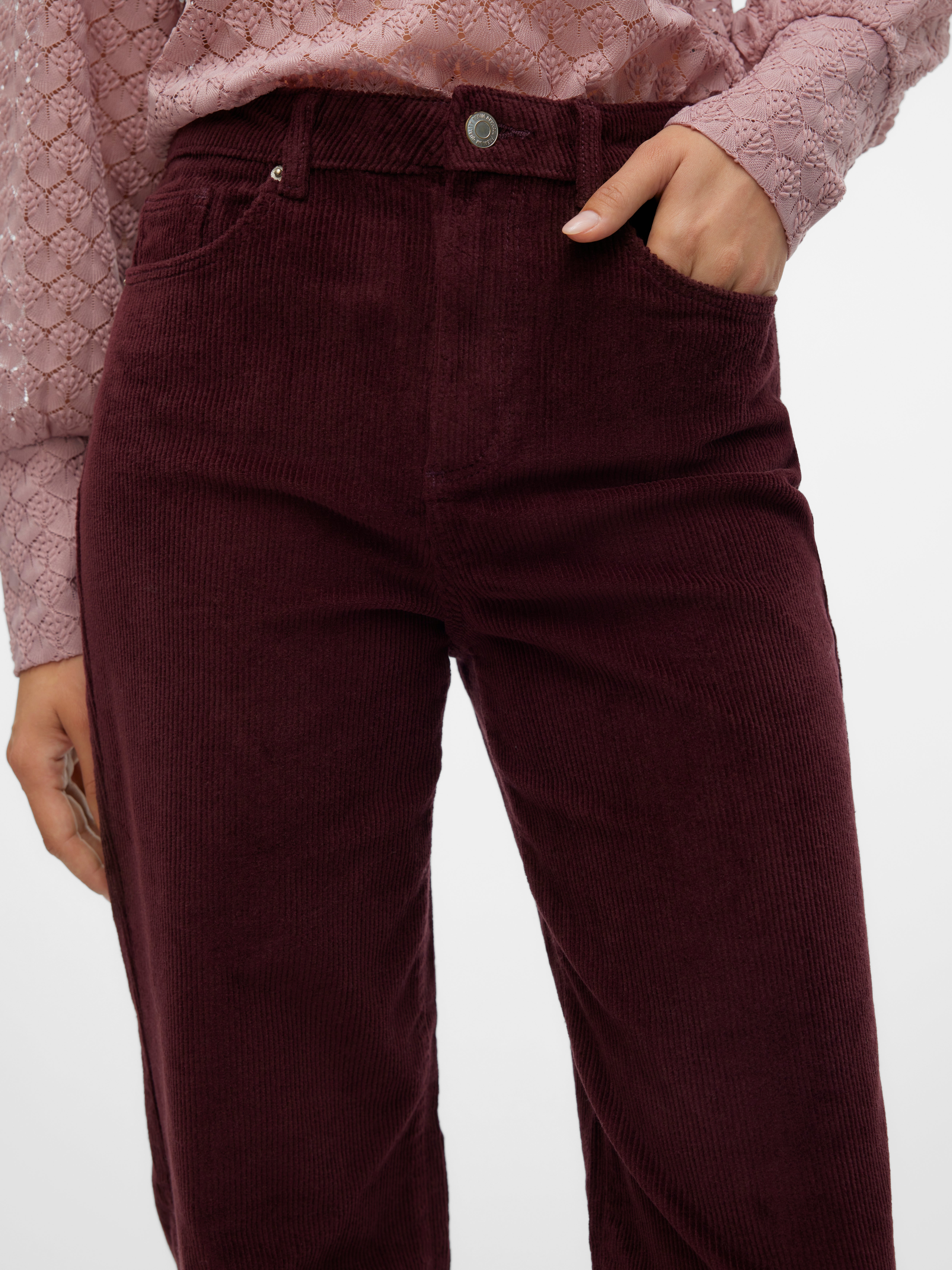 VMTESSA Hohe Taille Weit geschnitten Jeans
