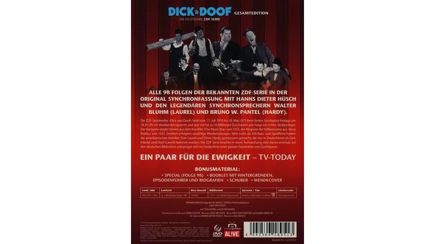 Dick und Doof - Die Original ZDF-Serie Gesamtedition (Alle 98 Folgen) (Fernsehjuwelen)  [10 DVDs]