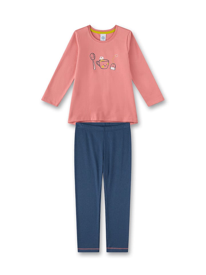 Sanetta Pyjama in Rosa/ Dunkelblau günstig kaufen