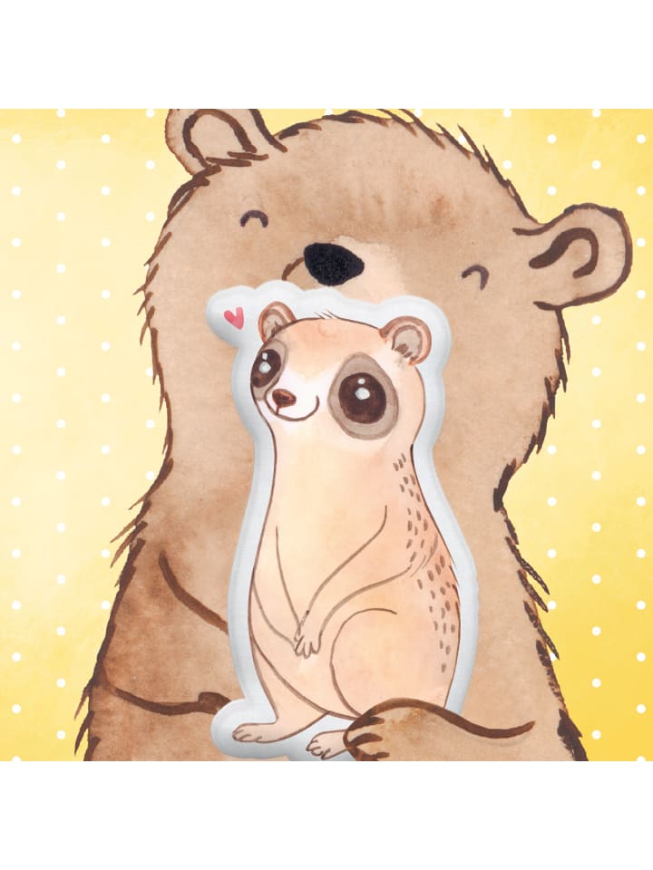 Mr. & Mrs. Panda Kissen Kuscheltier Plumplori Glücklich ohne Spruch in Weiß günstig kaufen