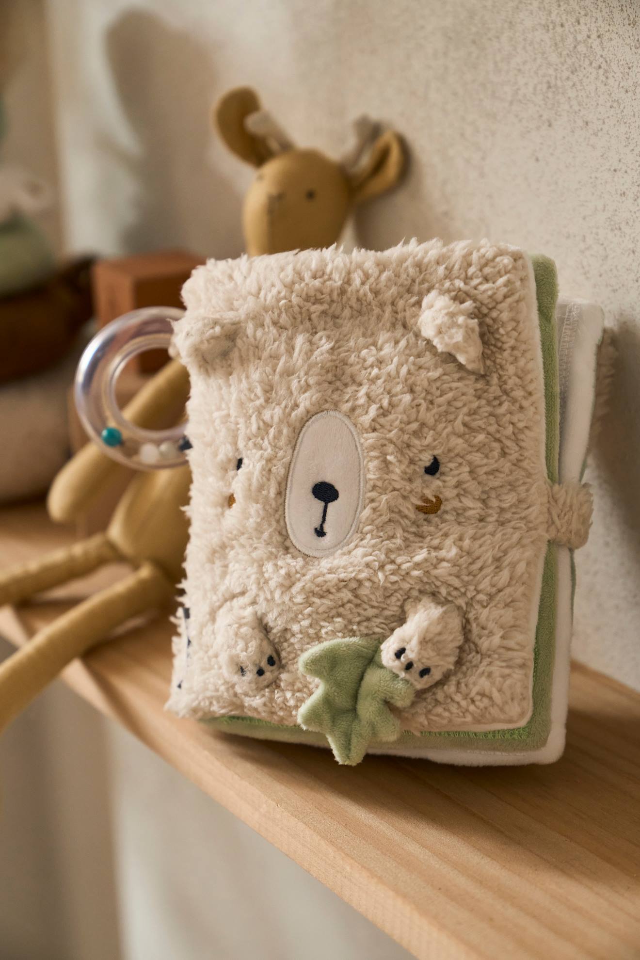 Vertbaudet Baby Activity-Buch GRÜNER WALD - braun
