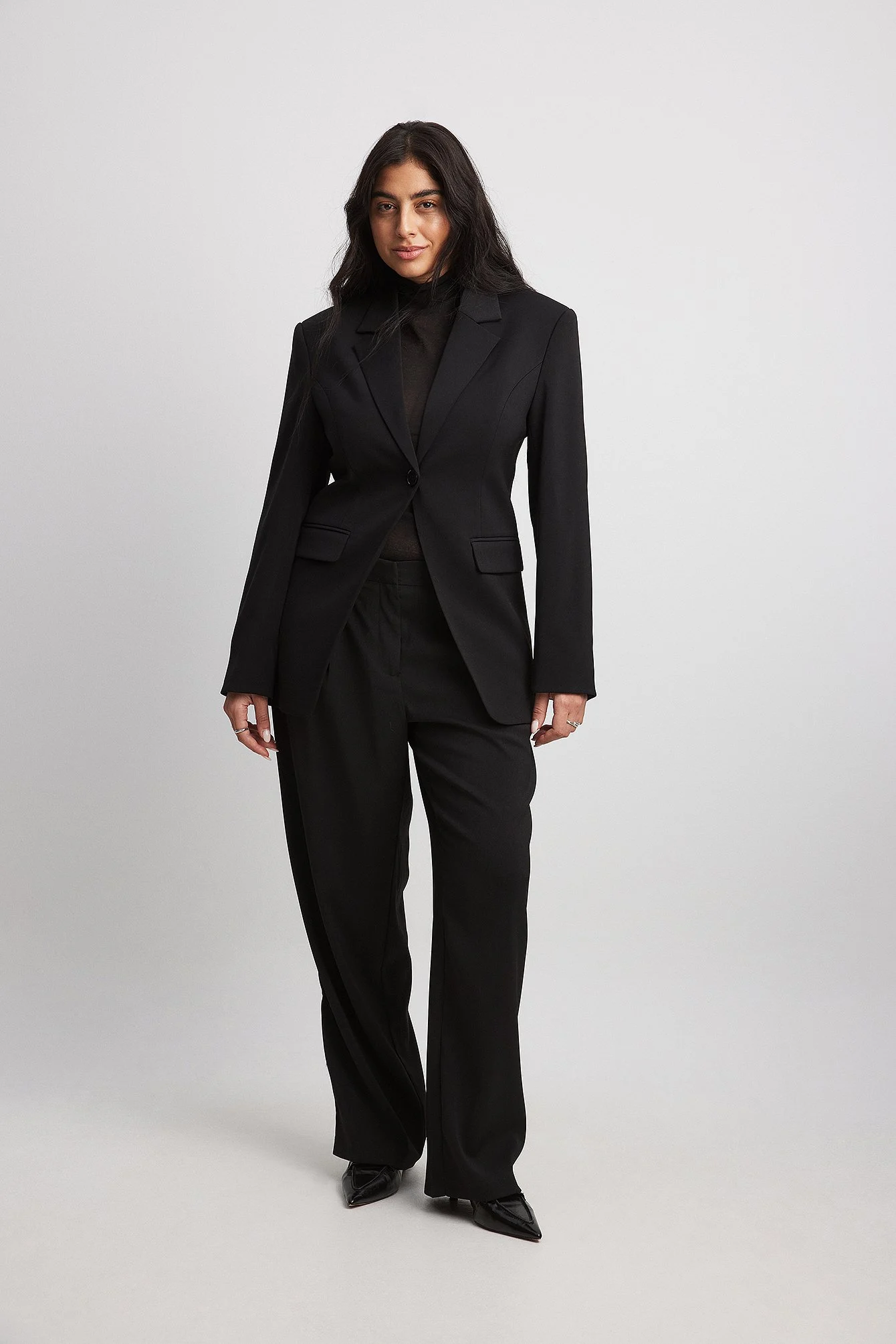 Taillierter Blazer mit einem Knopf