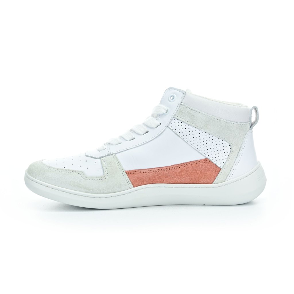 Skinners Oldschooler High Top Pink/White Barfußstiefeletten