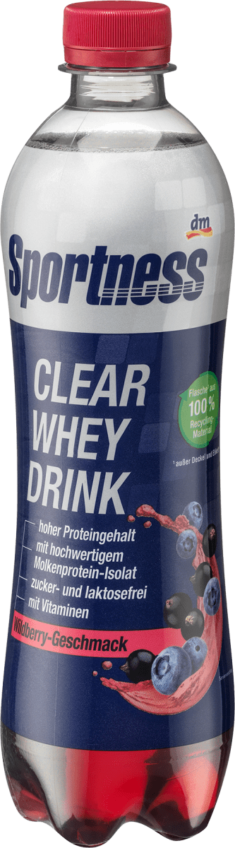 Proteindrink, Clear Whey, Wildberry Geschmack, trinkfertig, 500 ml EINWEG