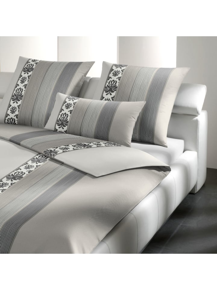 JOOP! Bettwäsche Ornament Stripe in beige günstig kaufen