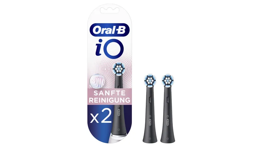 Oral-B Aufsteckbürsten iO Sanfte Reinigung schwarz