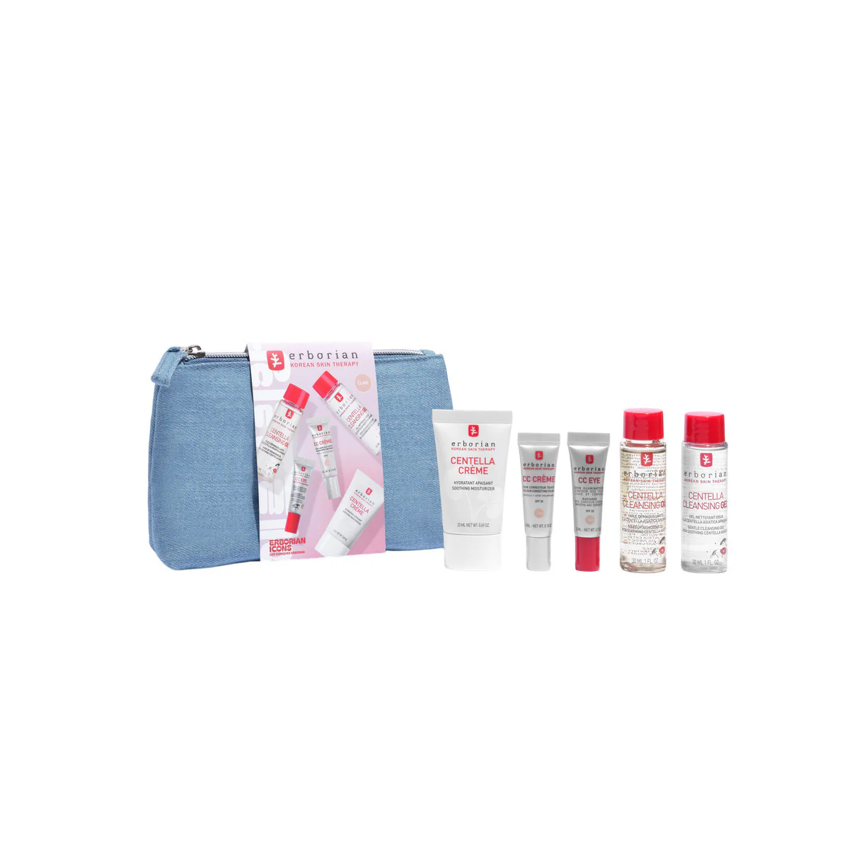 Centella Asiatica Discovery Kit Clair - Reinigingsset, Gezichtsreinigingsolie