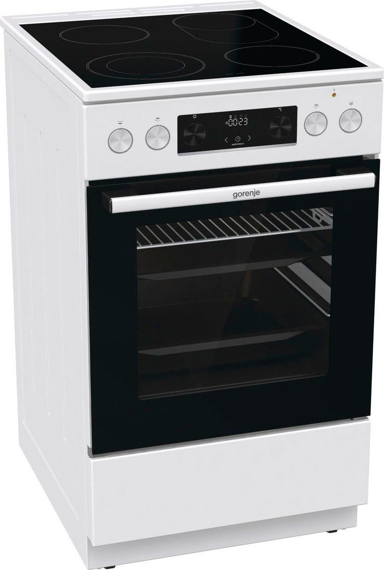 GORENJE Elektro-Standherd GECS5C, mit 2-fach-Teleskopauszug, Aqua Clean