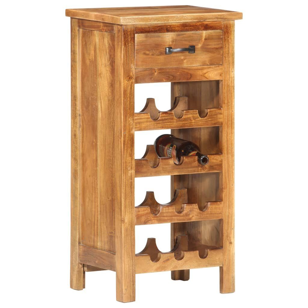 vidaXL Weinregal Weinschrank 40 x 30 x 80 cm Massivholz Akazie, 12-tlg.