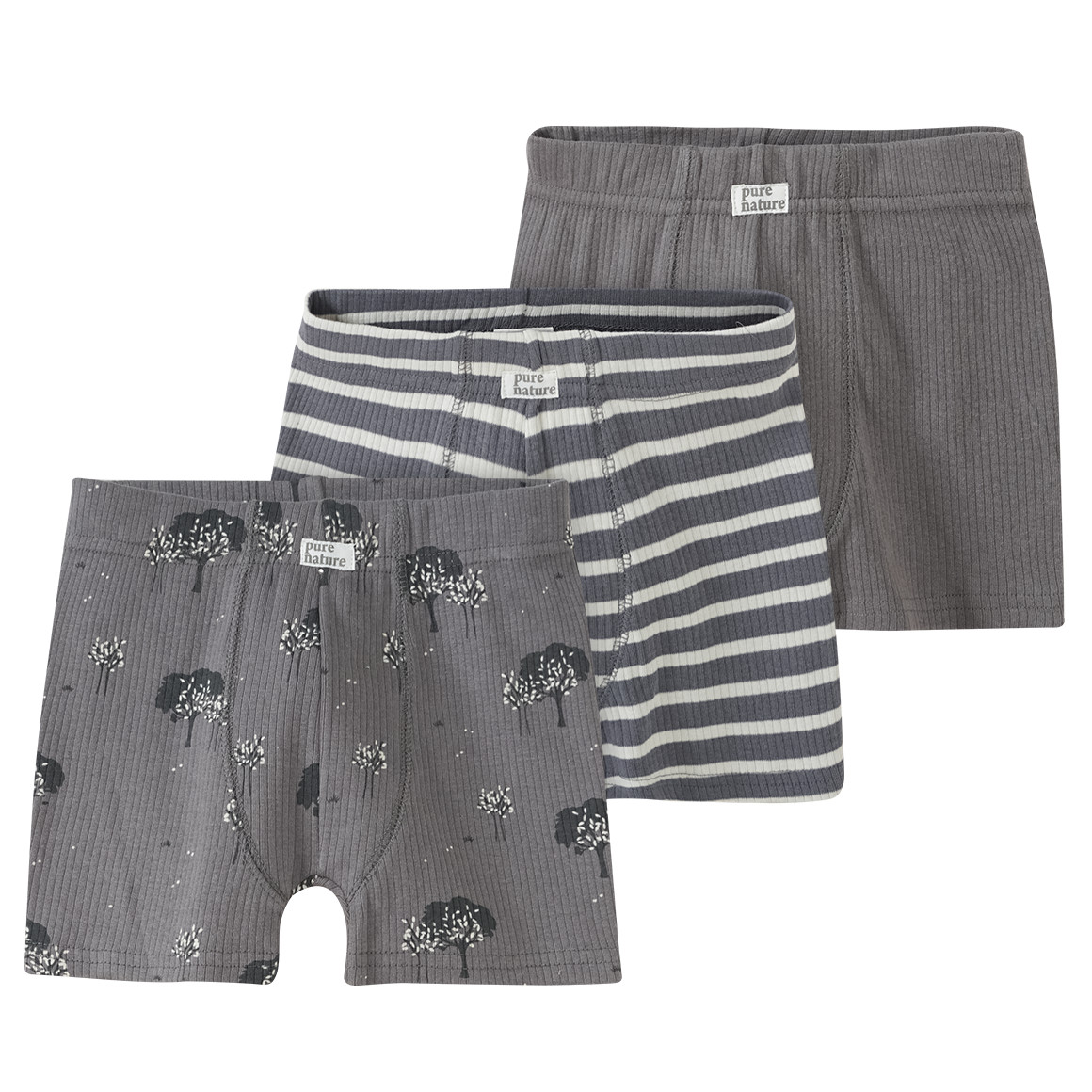 3 Jungen Boxer mit Rippstruktur