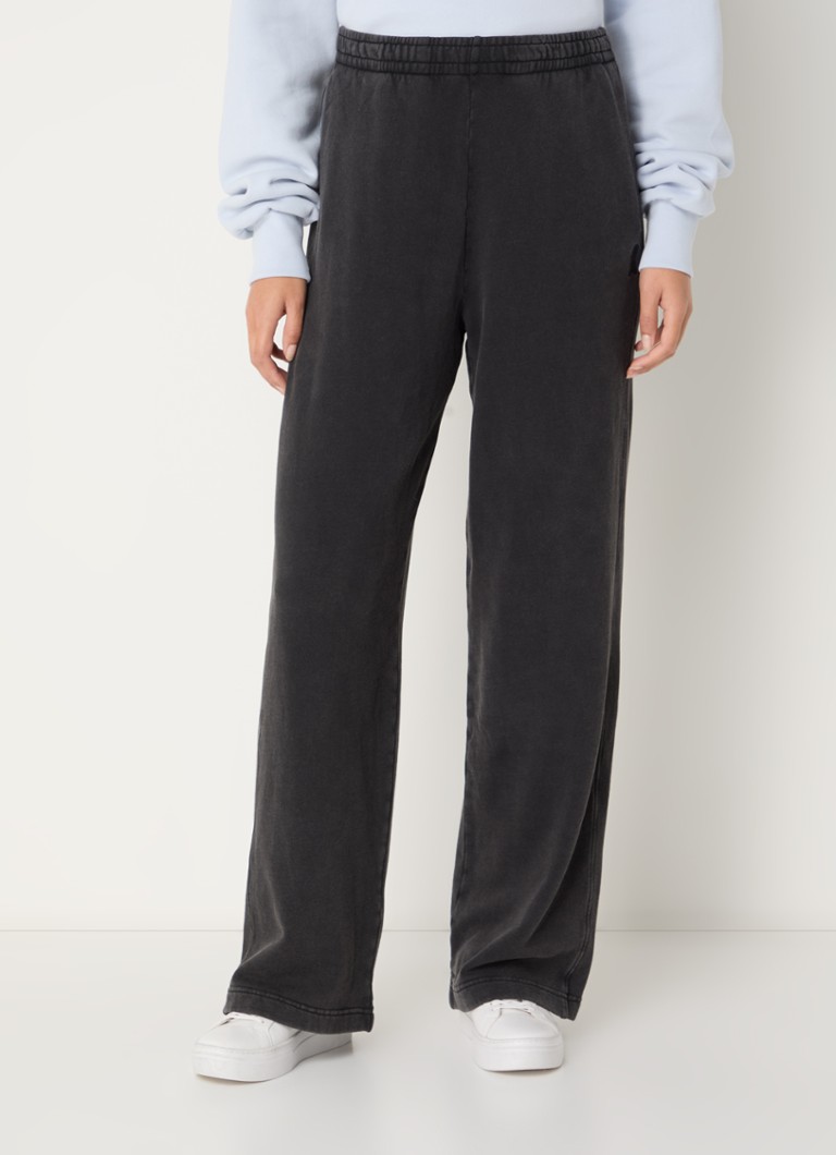 Pantaloni da jogging Ivaara a vita alta e taglio dritto in cotone biologico con tasche laterali di ARMEDANGELS.