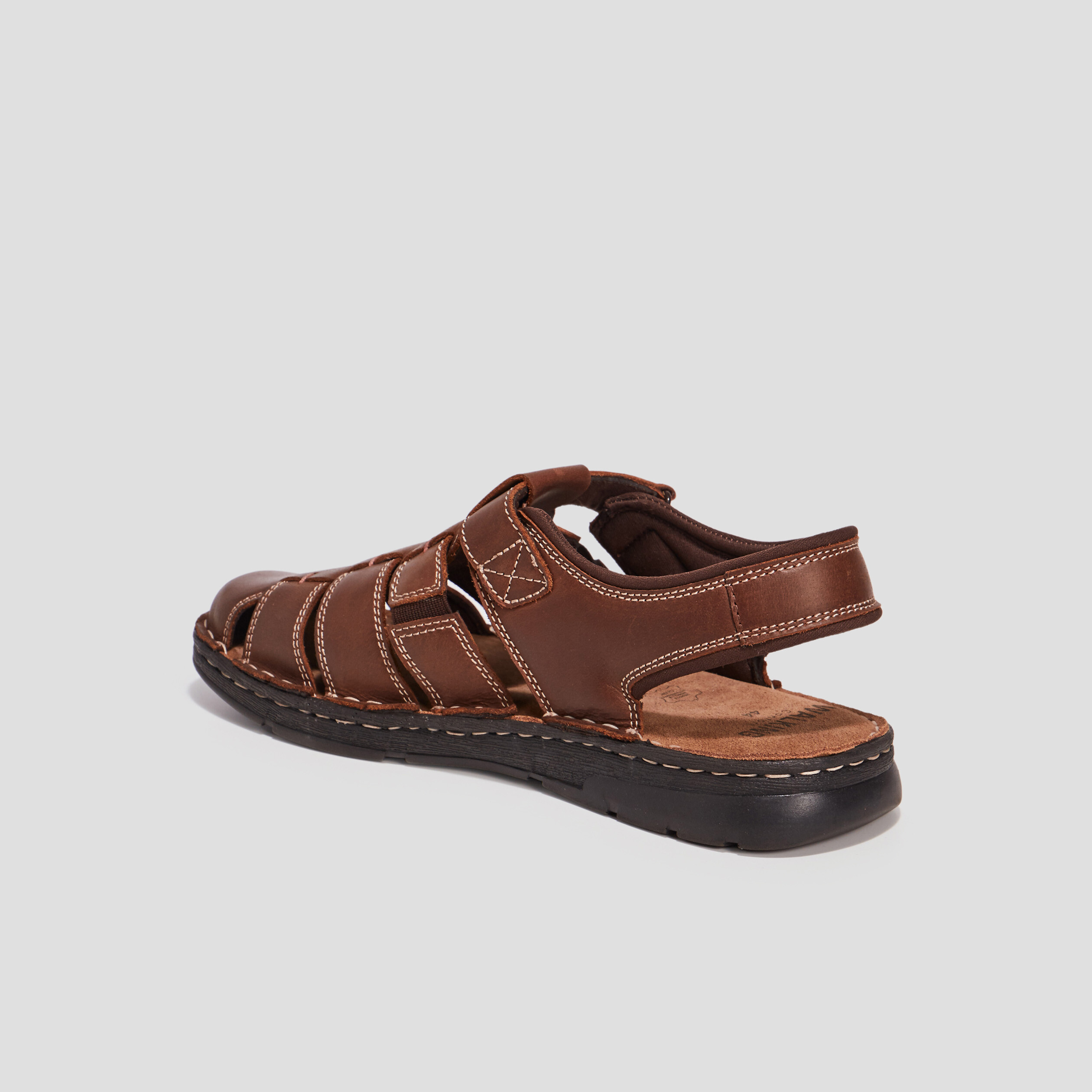 Sandales Walking Confort marron homme | La Halle