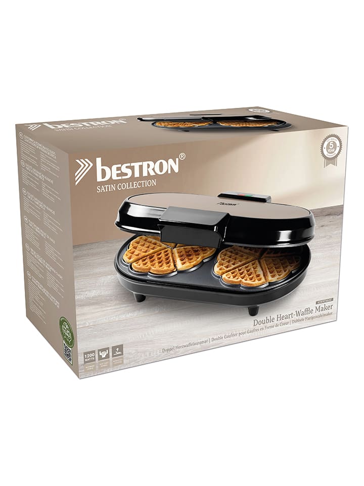bESTRON Doppel-Waffeleisen 