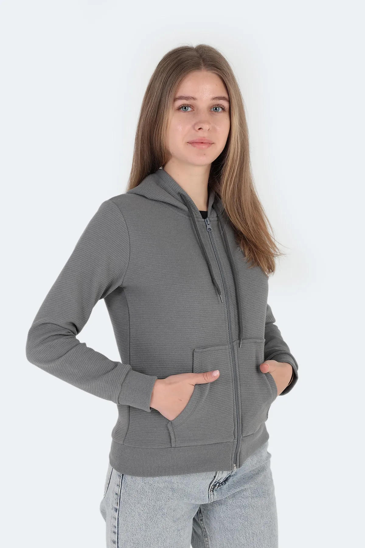 Slazenger  Pema I Damen Sweatshirt Dunkelgrau