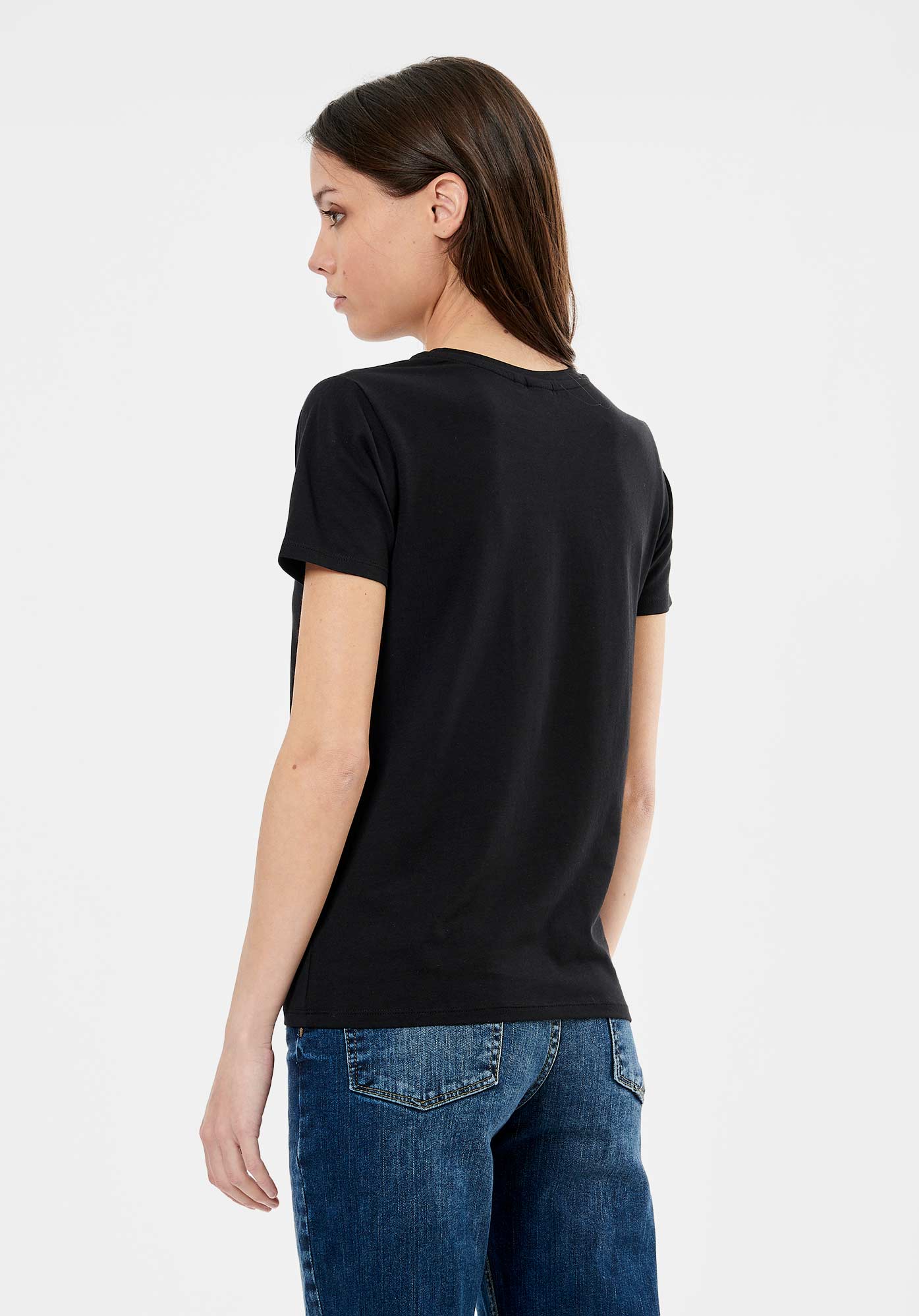 LOVE   T-shirt noir Femme
