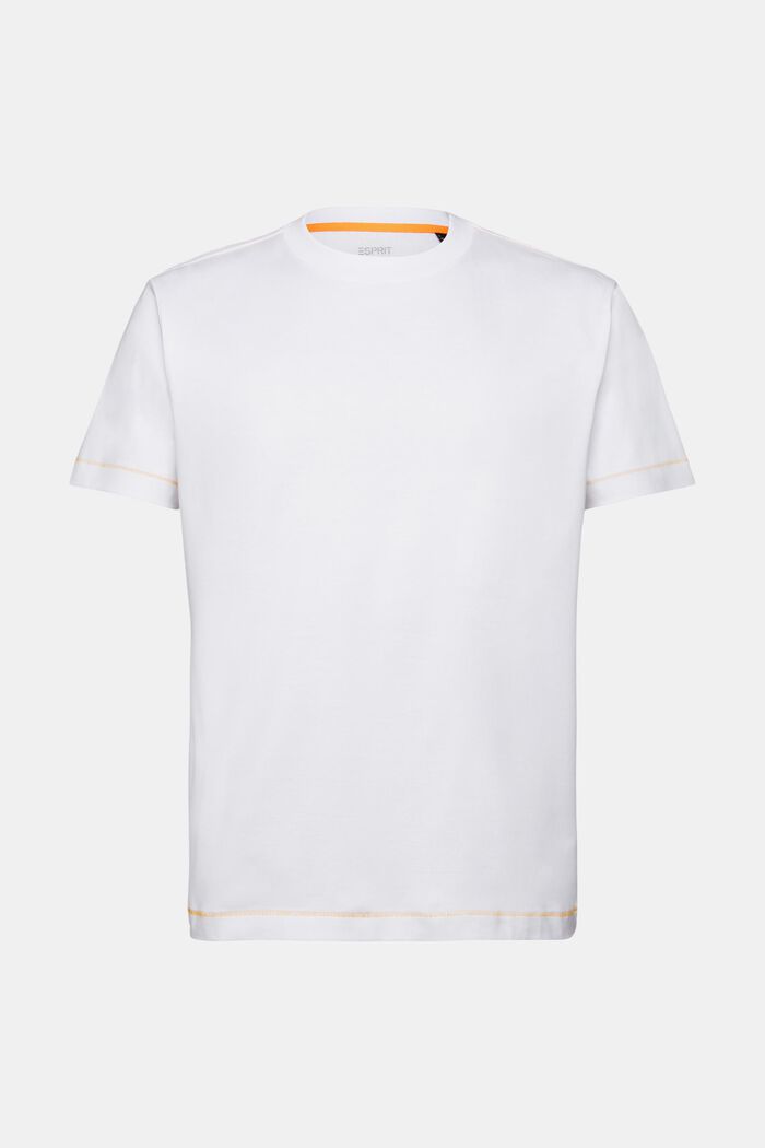 Rundhals-T-Shirt aus Jersey, 100 % Baumwolle