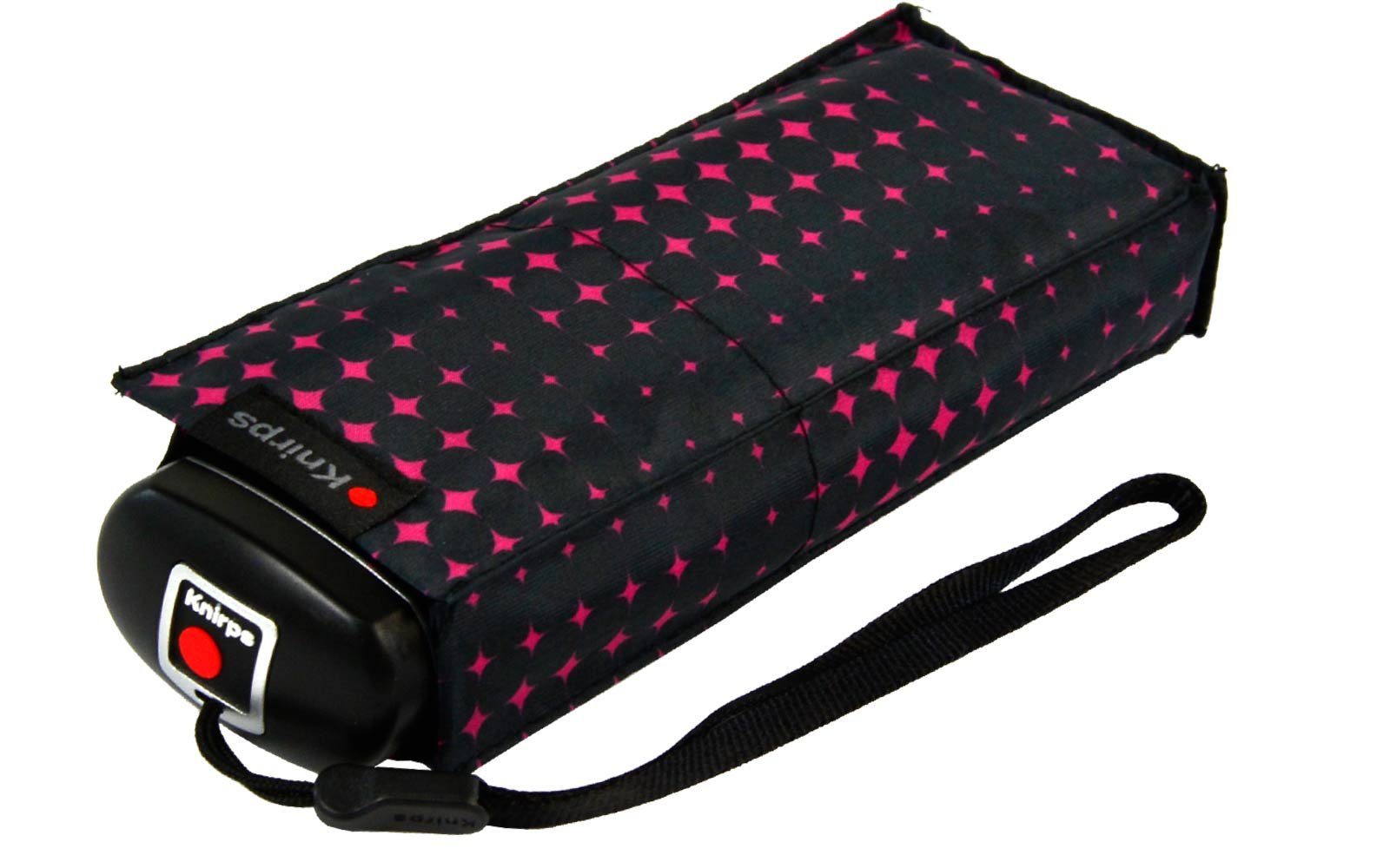 Knirps® Taschenregenschirm Mini-Schirm Travel klein leicht kompakt - stars, der zuverlässige Begleiter, der in jede Tasche passt