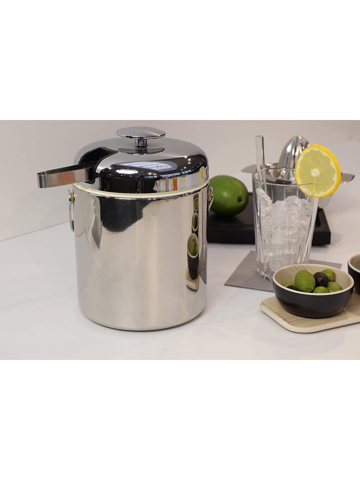 APS Eiseimer-Set in Silber Ø 14 cm, H: 22 cm, 1,3 Liter  günstig kaufen onesize