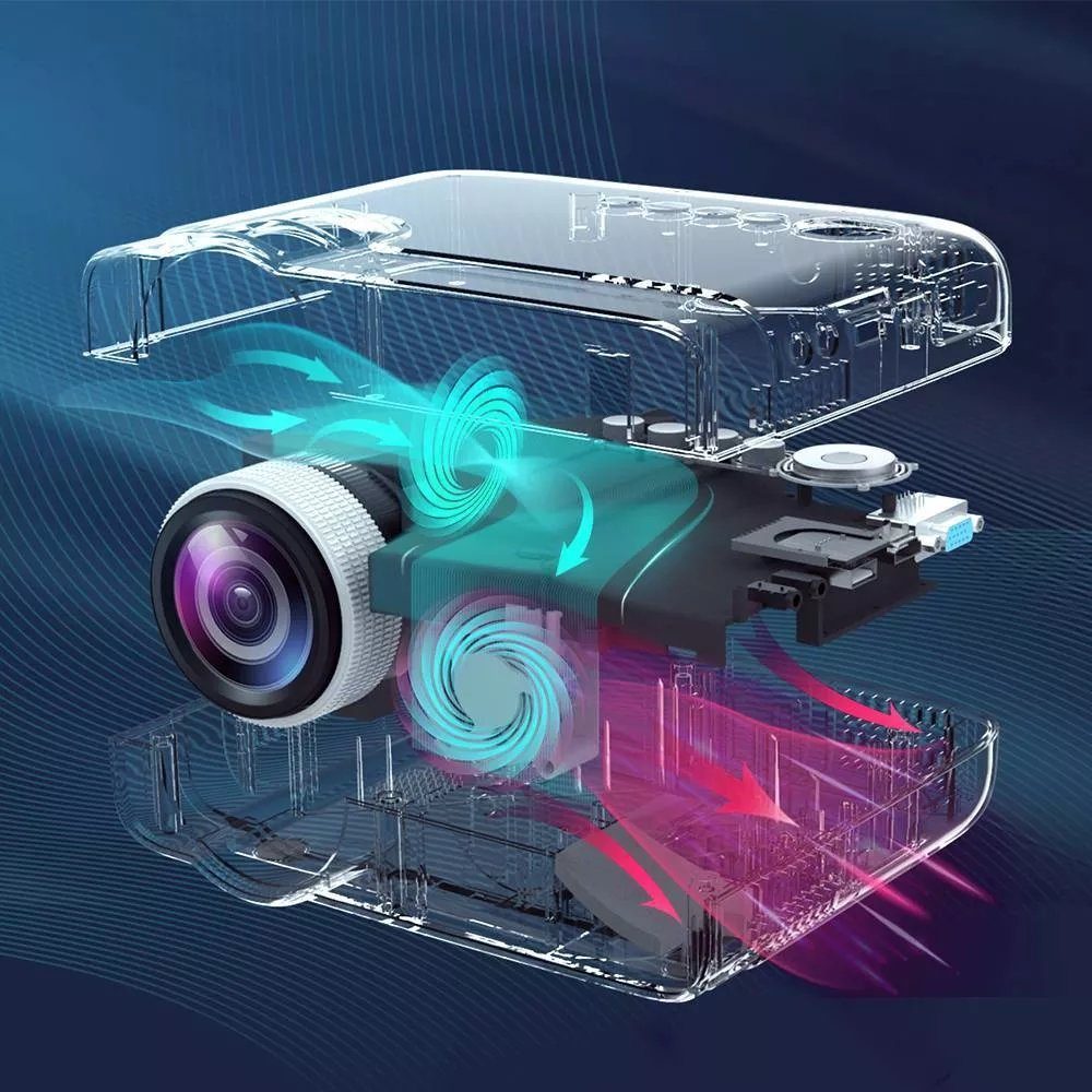 VANKYO Leisure D30TX Beamer (5000 lm, 1280*720 px, VANKYO Leisure D30T WLAN native 720P 5000lm 5000:1 LCD-beamer)