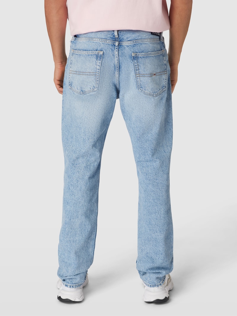 Straight Fit Jeans aus Baumwolle Modell 'ETHAN' in jeans