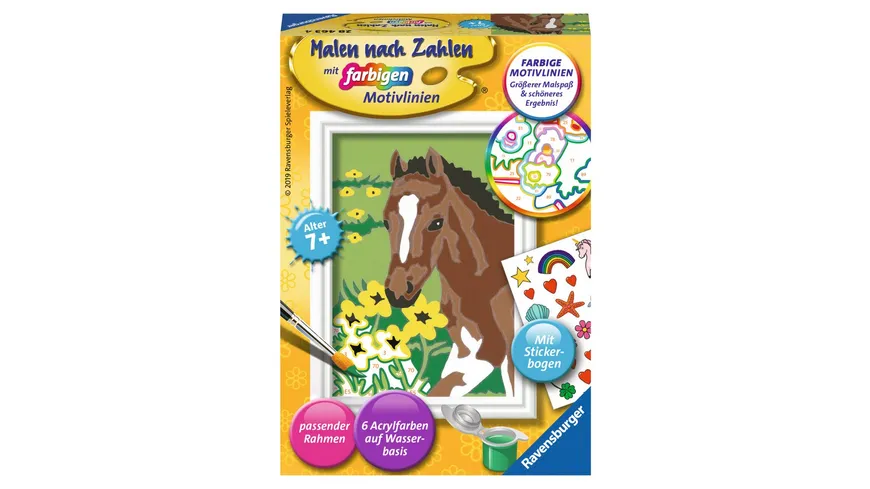 Ravensburger Beschäftigung - Malen nach Zahlen - Fohlen