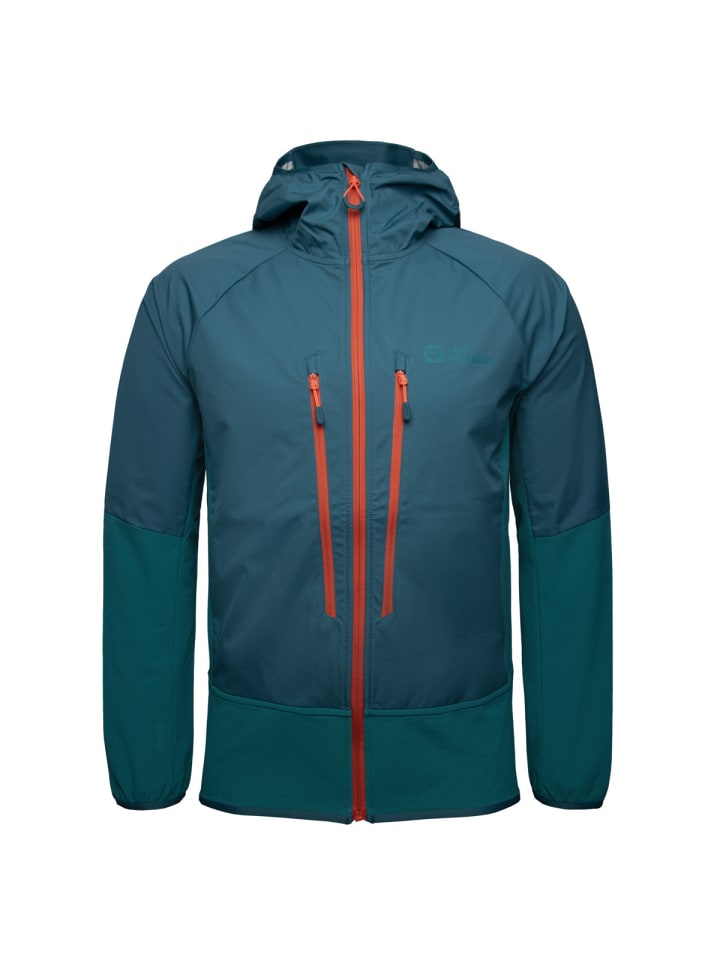Jack Wolfskin Softshelljacke Alpspitze Hoody Jk in blau günstig kaufen