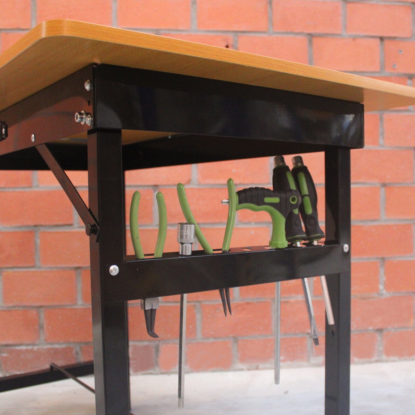 TRUTZHOLM Werkbank Werktisch100x60x74,5cm Tragkraft 150 kg klappbar Werkbank Arbeitstisch