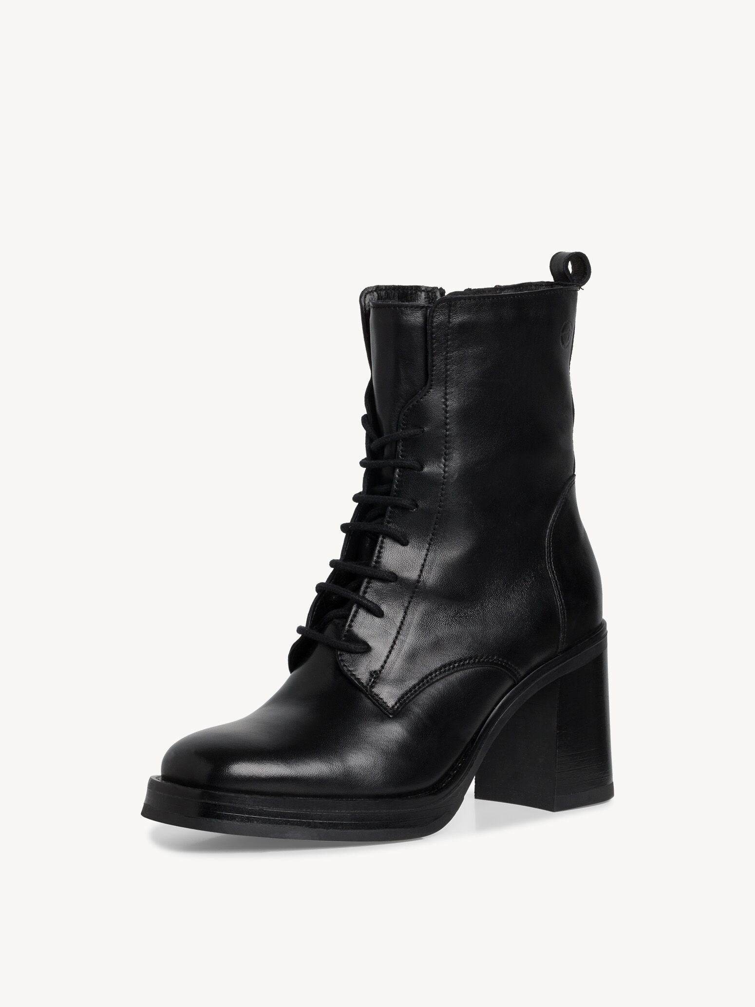 Bottine en cuir - noir