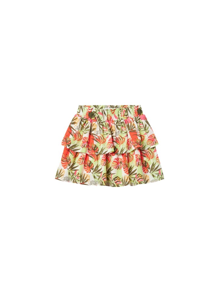 name it Volant Minirock mit Rüschen Blumen Design in Rot günstig kaufen 140