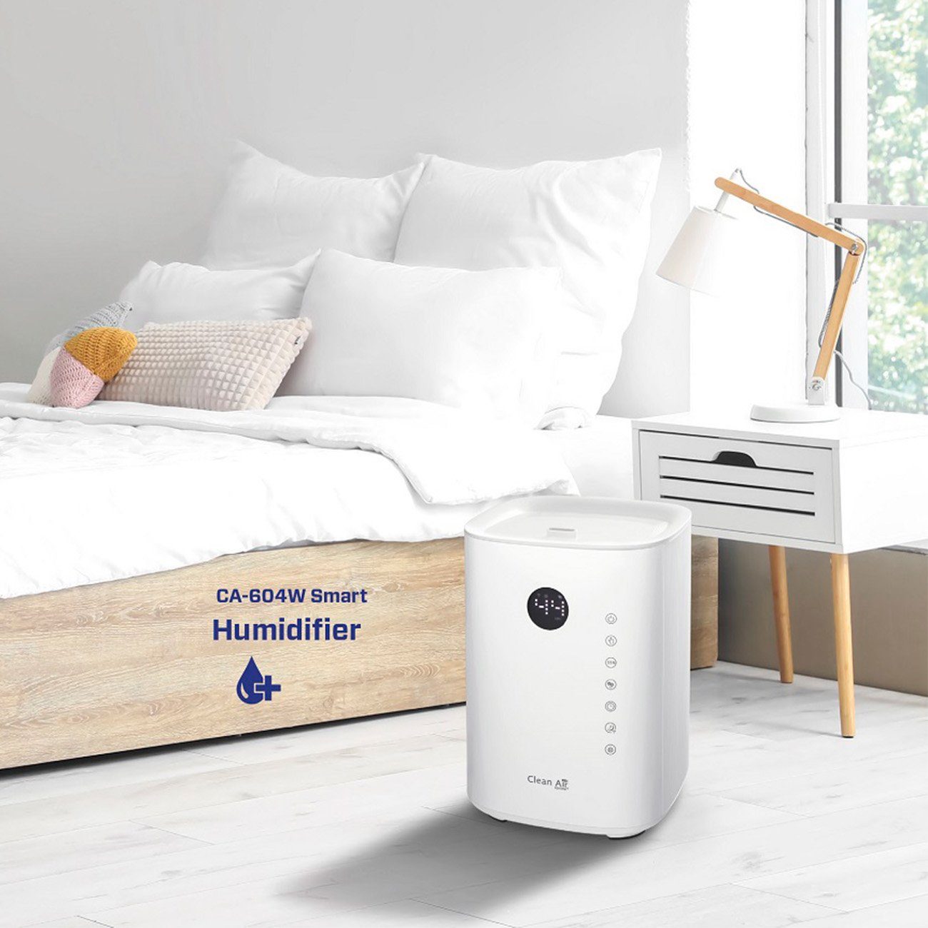 Clean Air Optima Luftbefeuchter CA-604W Smart Top Filling, 3,8 l Wassertank, Clean Air Optima® App