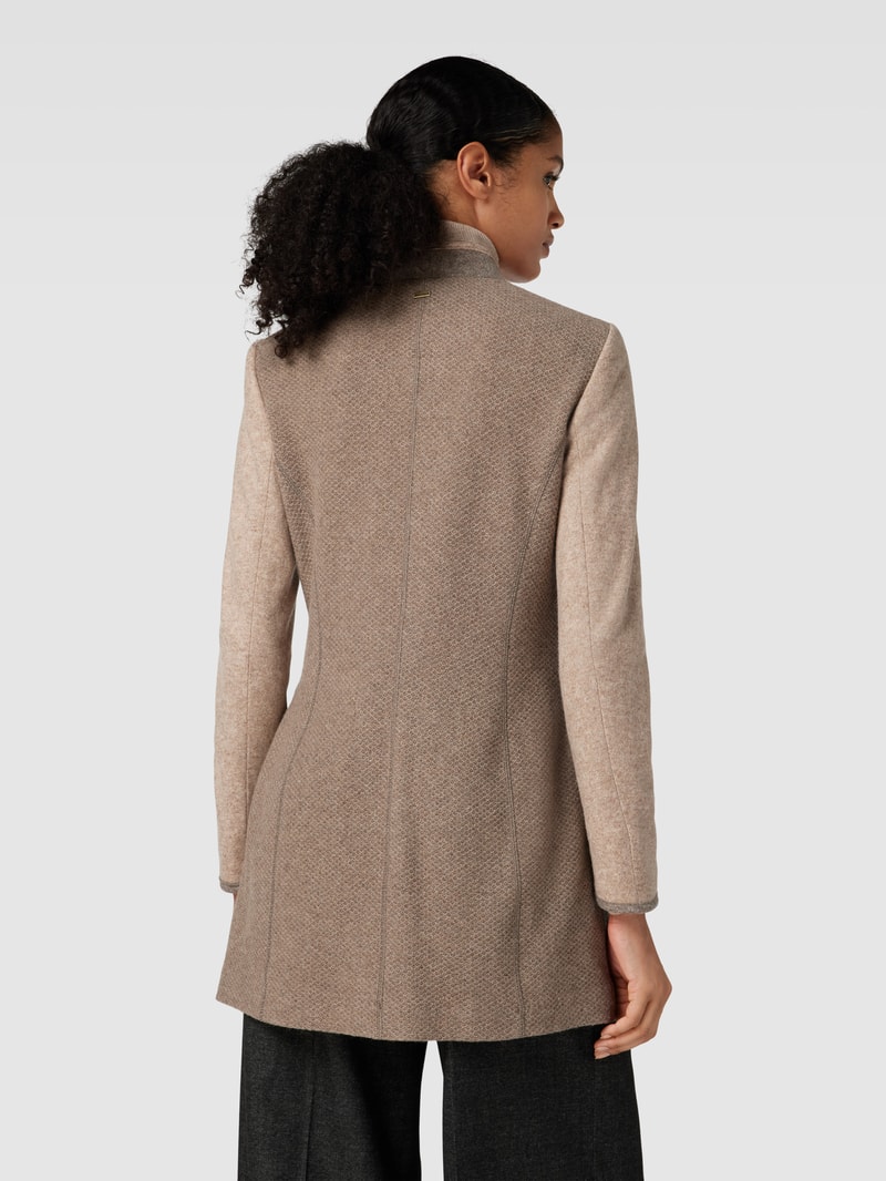 Longblazer mit Pattentaschen in taupe