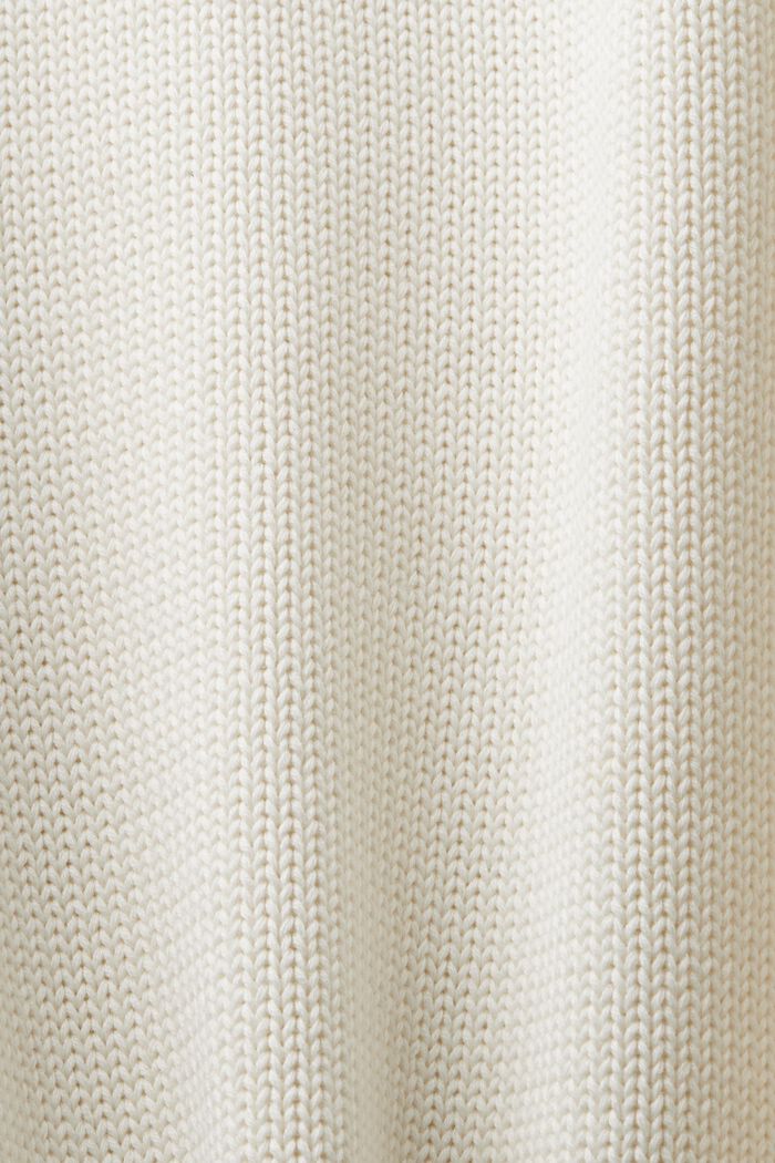 Baumwollpullover mit Rollkragen