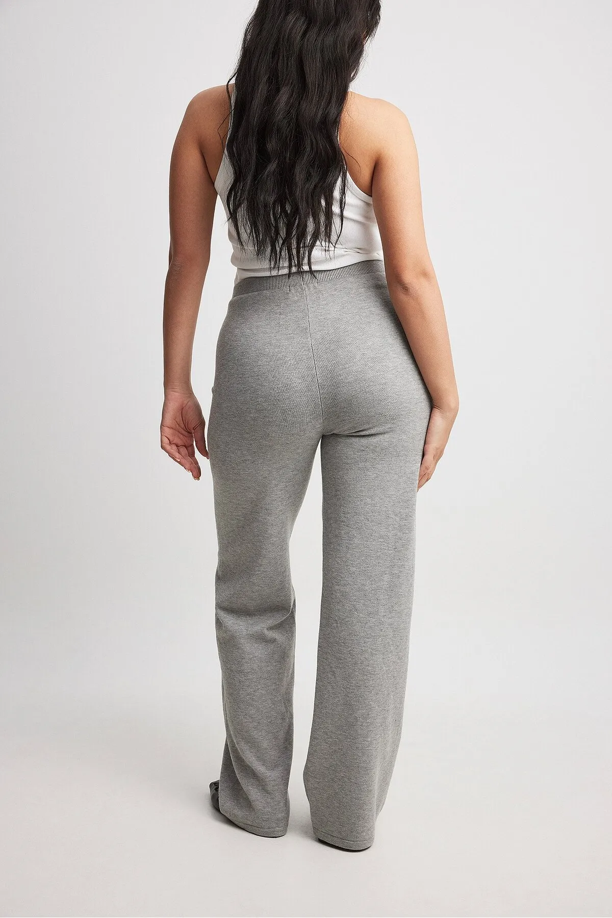 NA-KD  Gestrickte weite Hose