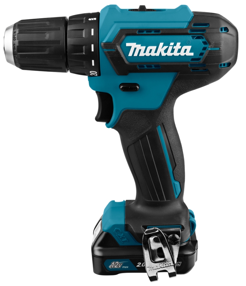 Taladro/atornillador Makita DF333DSAJ de 12 voltios máx. con batería de iones de litio de 2,0 Ah en caja M-Box