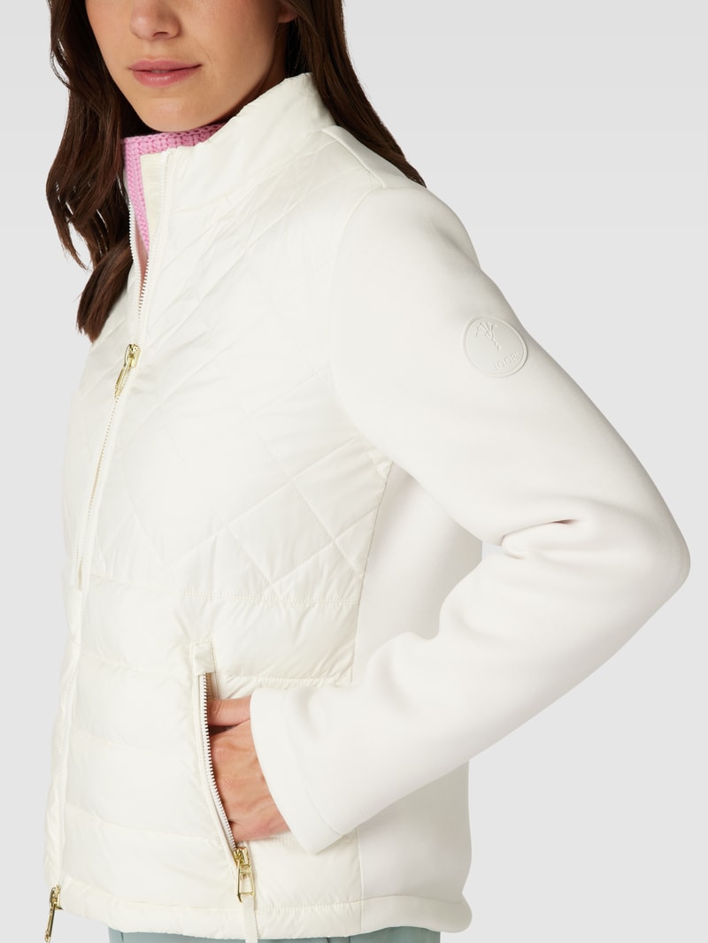 Jacke mit Stepp-Besatz in offwhite