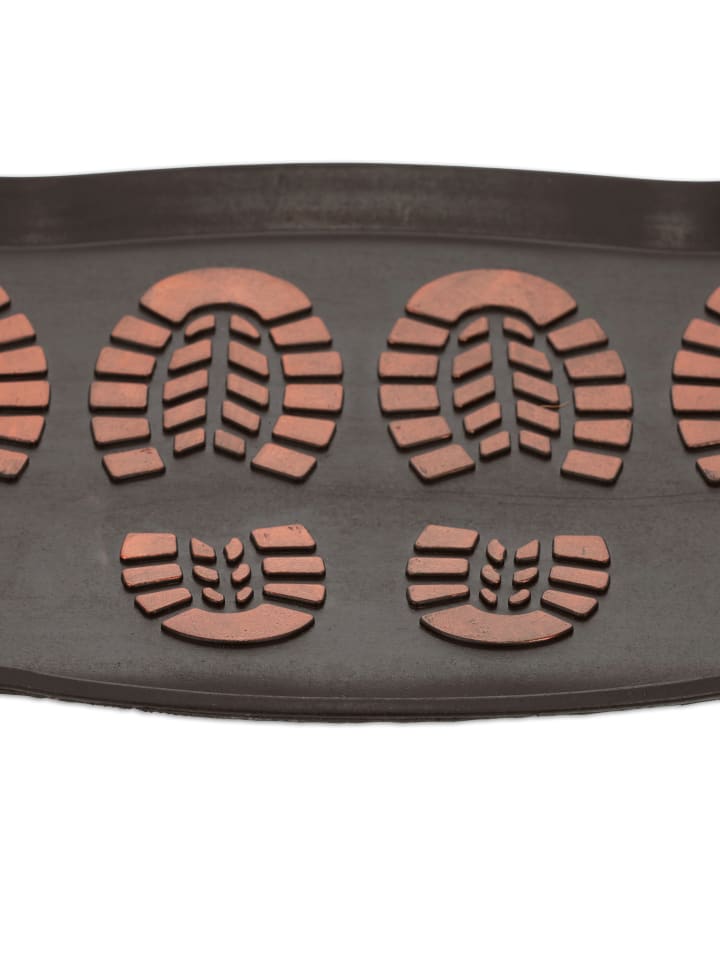 relaxdays Schuhabtropfschale in Schwarz/ Orange - (B)80 x (T)40 cm günstig kaufen onesize