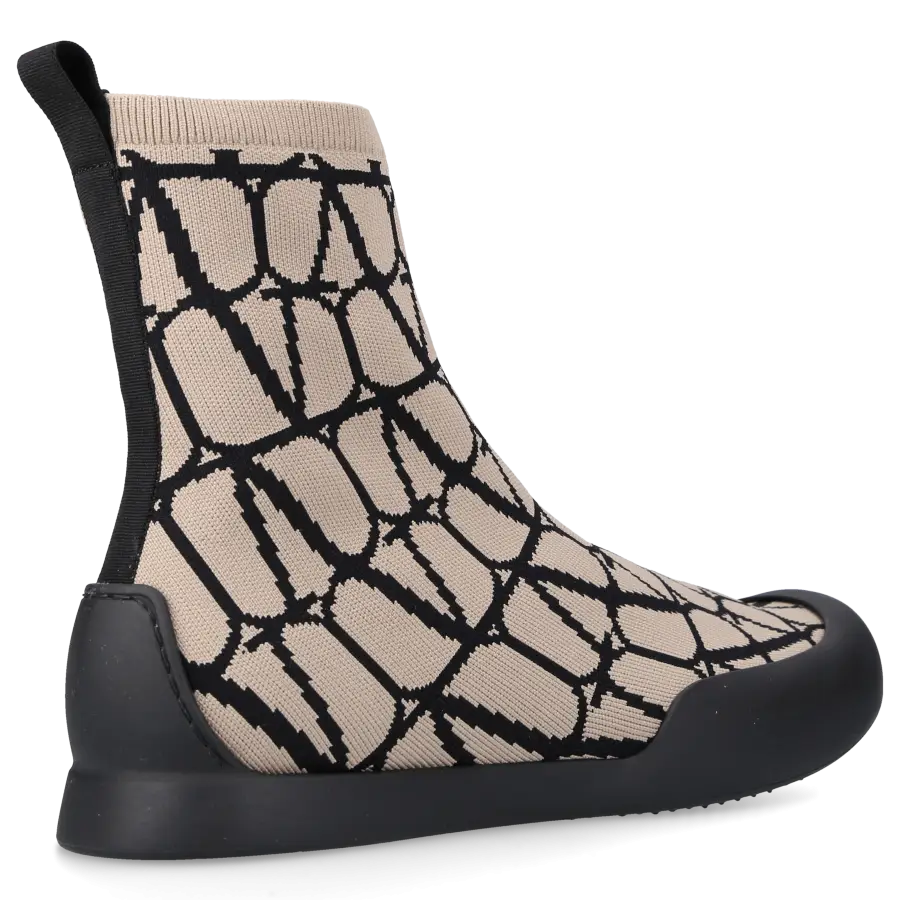 Valentino Garavani - Sneaker high CITYSHORE Baumwolle Stretch - beige