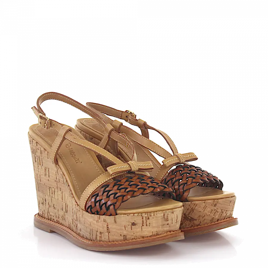 Rossano Bisconti - Plateausandalen - beige