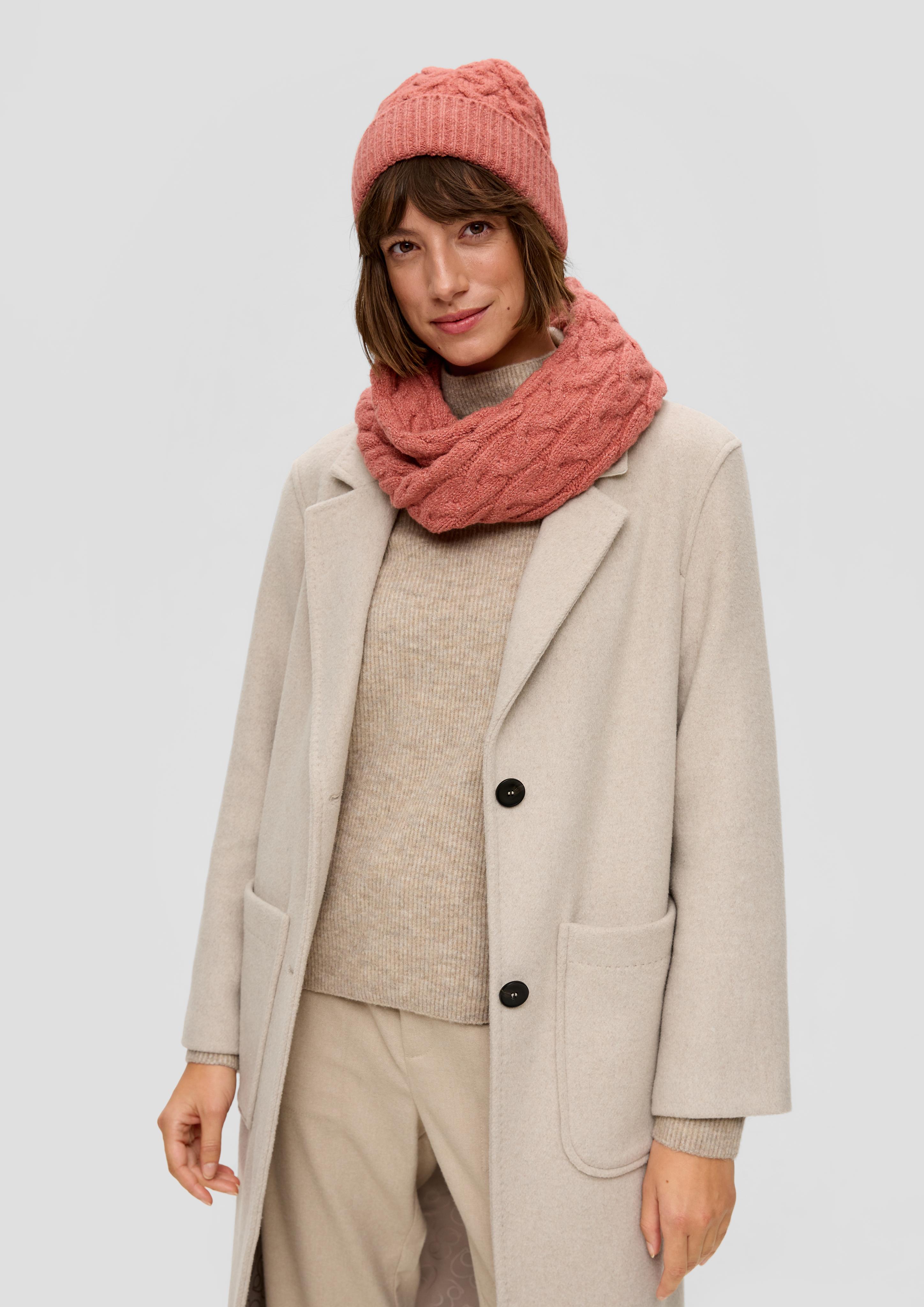 Strickmütze aus Baumwollmix  2134294-2074