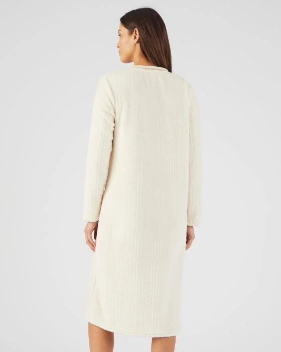 Chemise de nuit maille torsadée douce et chaude Thermolactyl