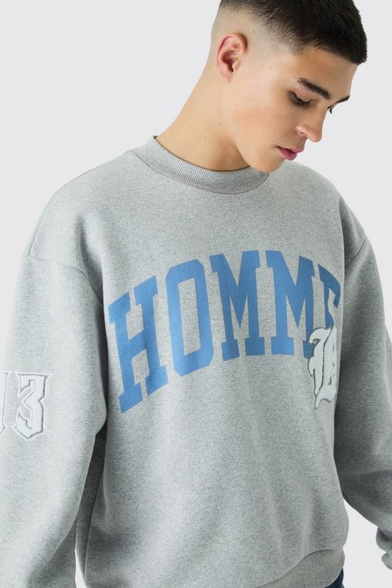 Oversize Sweatshirt mit Applikation
